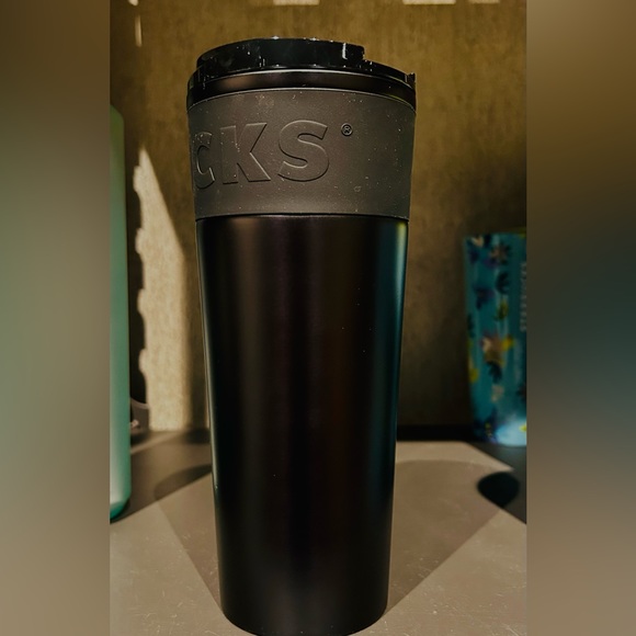Starbucks New 2023 Matt Black Stainless Steel Rubber Grip Cold Brew Cup Tumbler - Picture 11 of 11